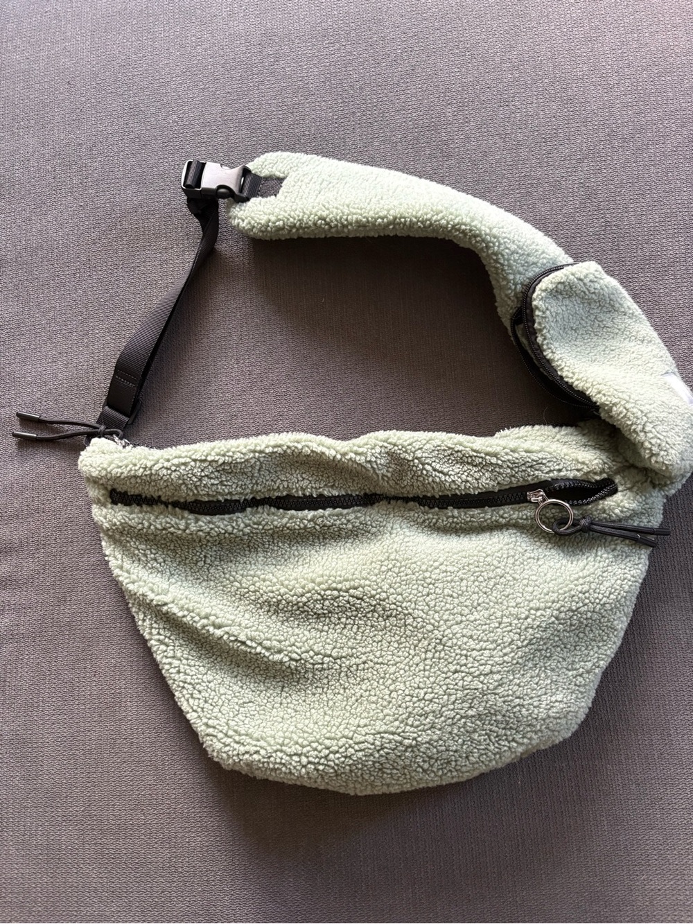 FP Movement by Free People Light Sage Sherpa Crossbody Bag